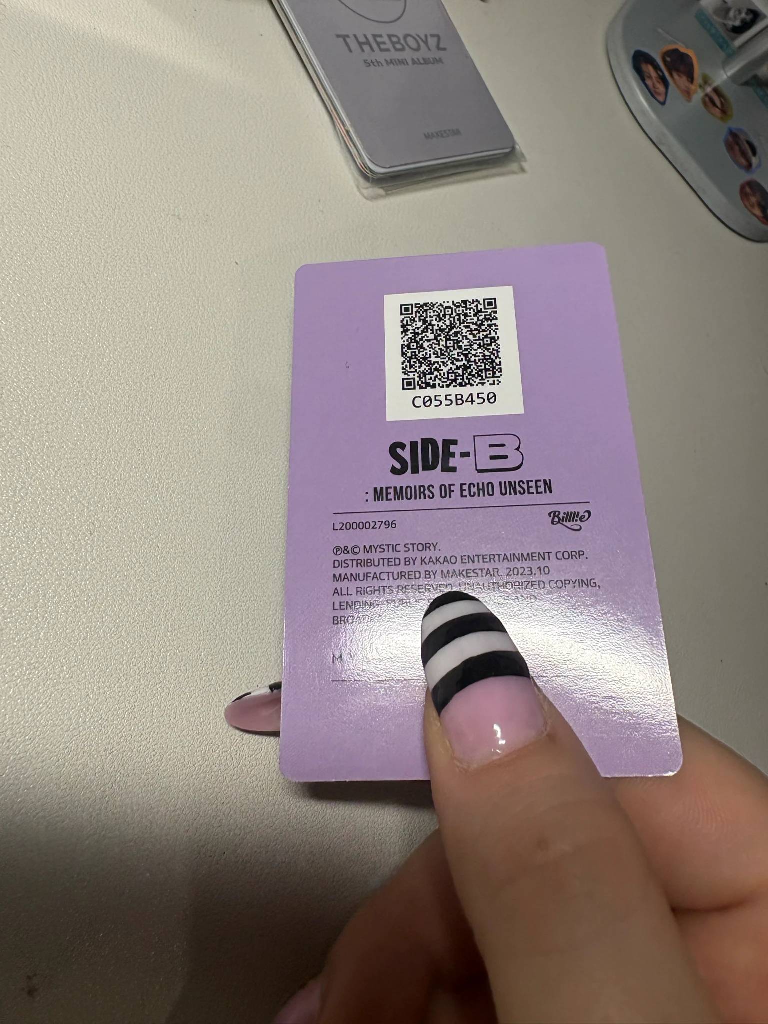 Billlie Siyoon Billlie - Siyoon - side-B : memoirs of echo unseen Album qr card listing photo 9