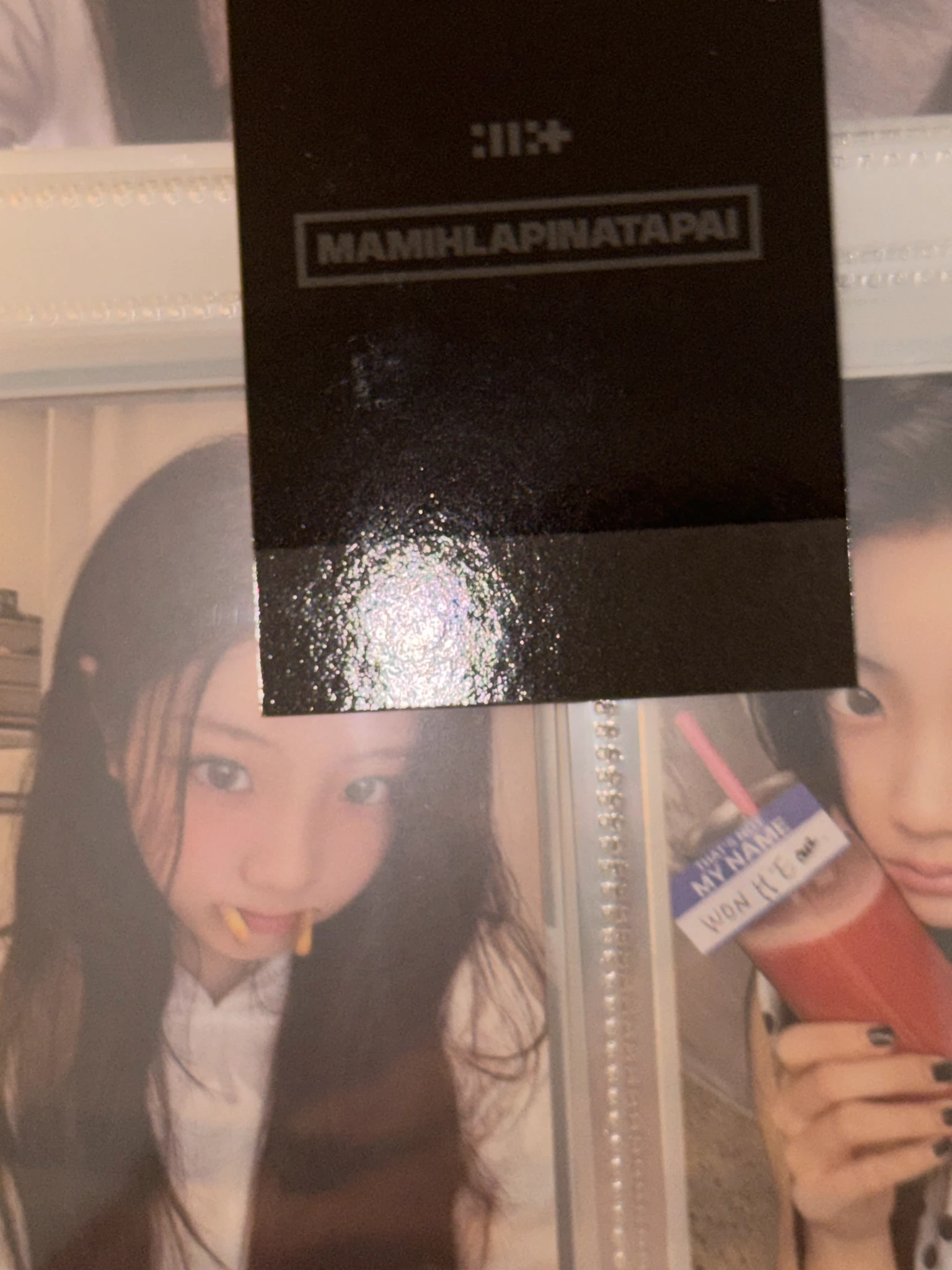 ILLIT Wonhee ILLIT - Wonhee - MAMIHLAPINATAPAI Album blue dream media (bdm) fansign polaroid listing photo 9