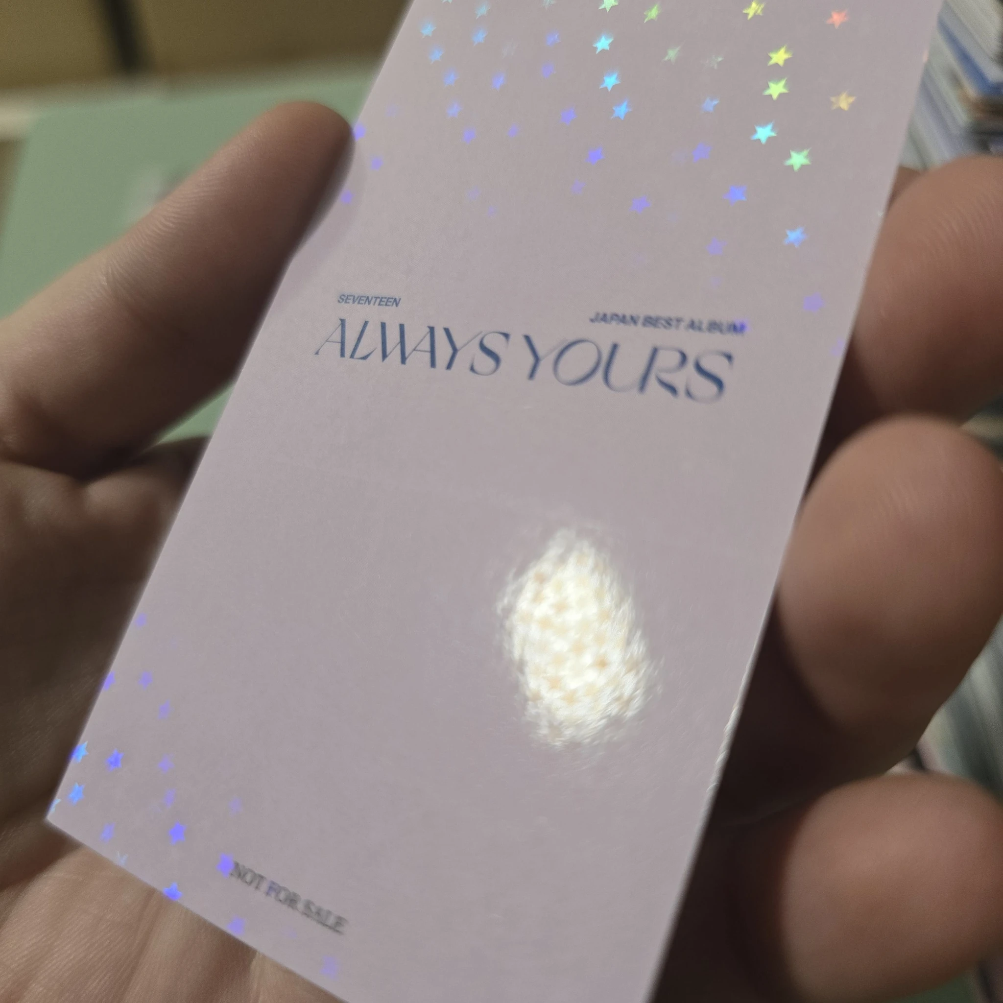 SEVENTEEN Woozi SEVENTEEN - Woozi - Always Yours Album UMS japan (universal music store) pob (pre-order benefit) holographic (hologram) listing photo 9