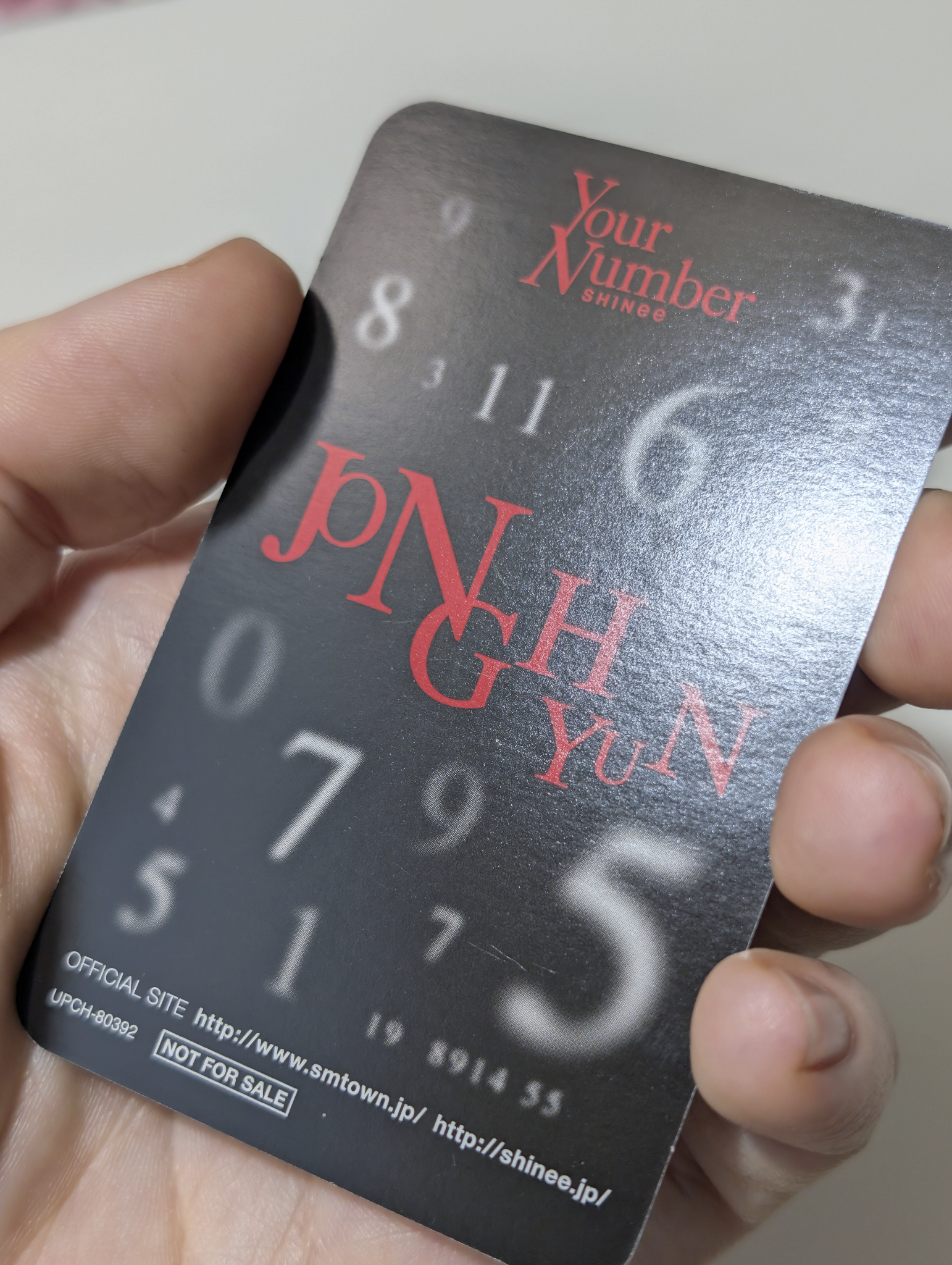 SHINee Jonghyun SHINee - Jonghyun - Your Number Album album photocard japanese album listing photo 9