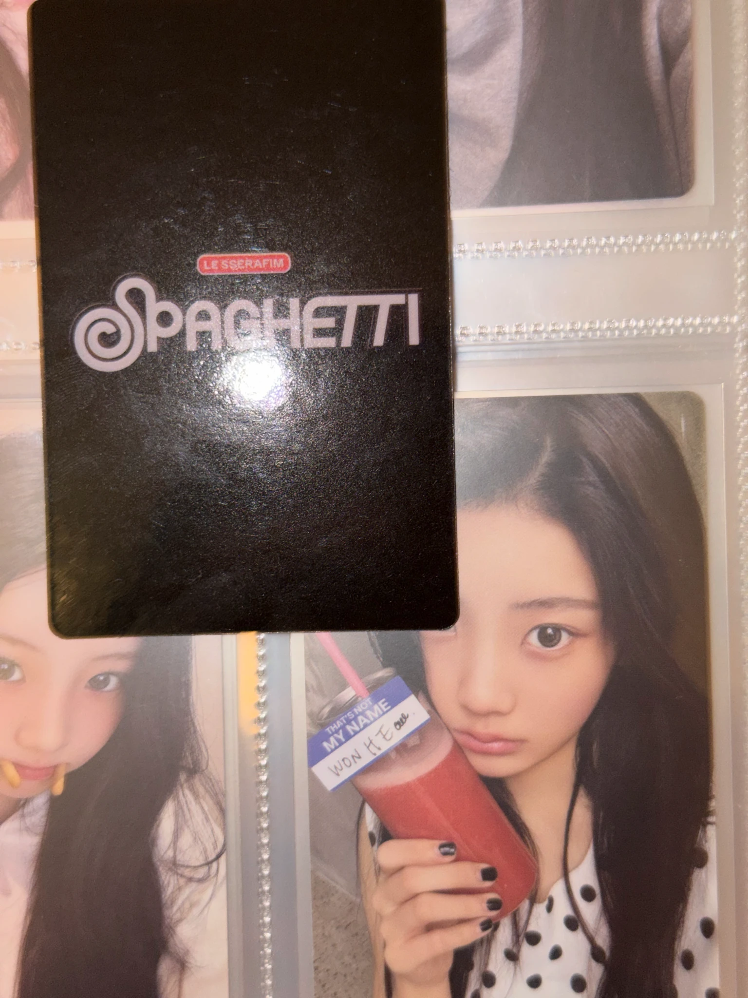LE SSERAFIM Huh Yunjin LE SSERAFIM - Huh Yunjin - SPAGHETTI Album m2u fansign listing photo 9