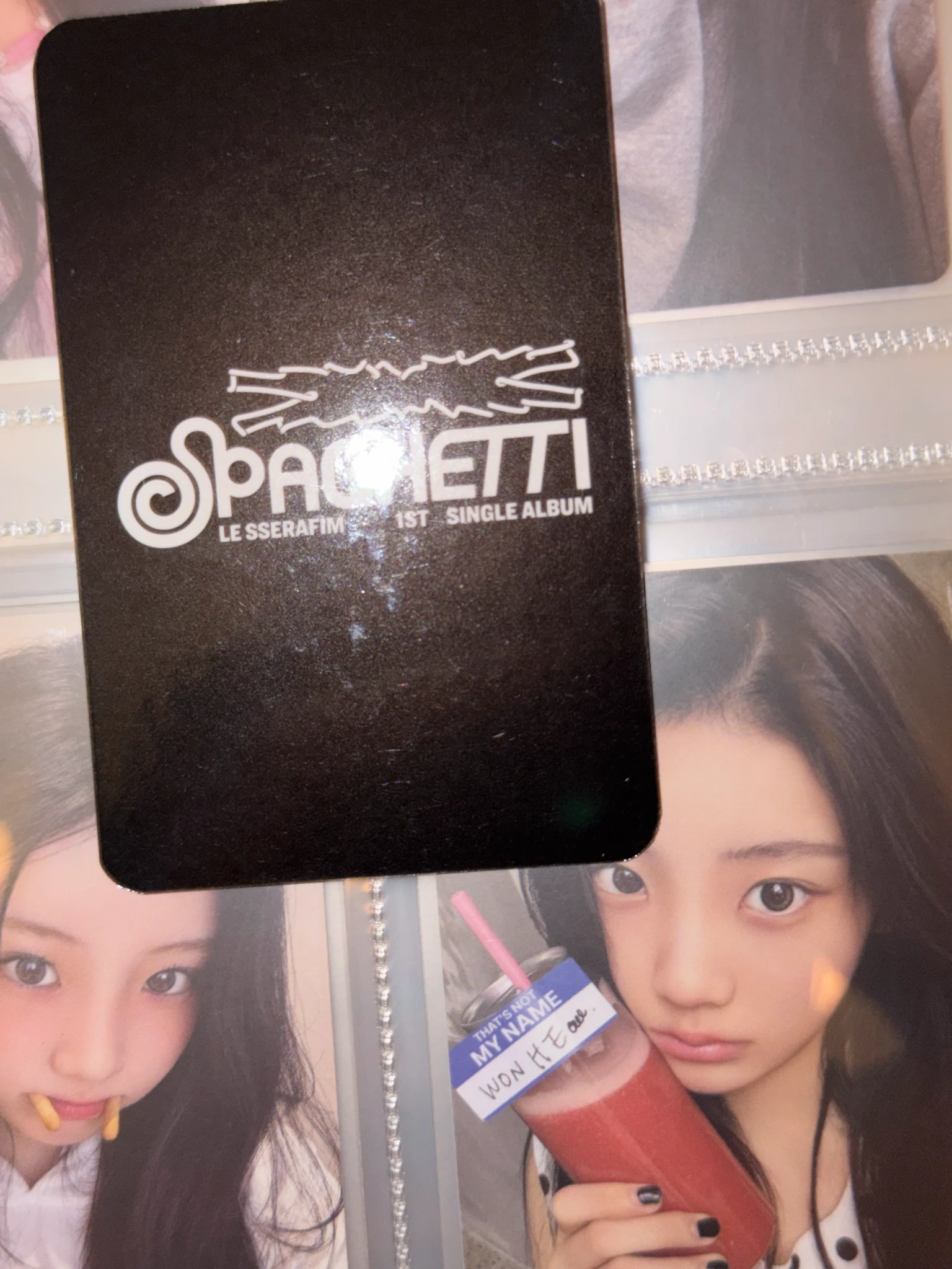 LE SSERAFIM Hong Eunchae LE SSERAFIM - Hong Eunchae - SPAGHETTI Album music korea fansign listing photo 9