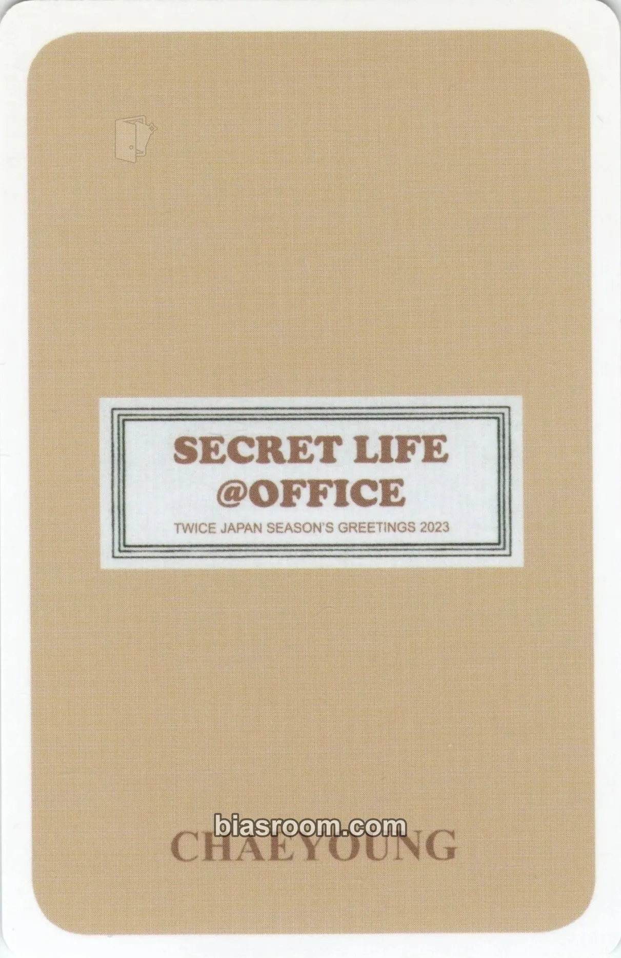 Chaeyoung 2023 Japan Season's Greetings: SECRET LIFE @OFFICE 小卡