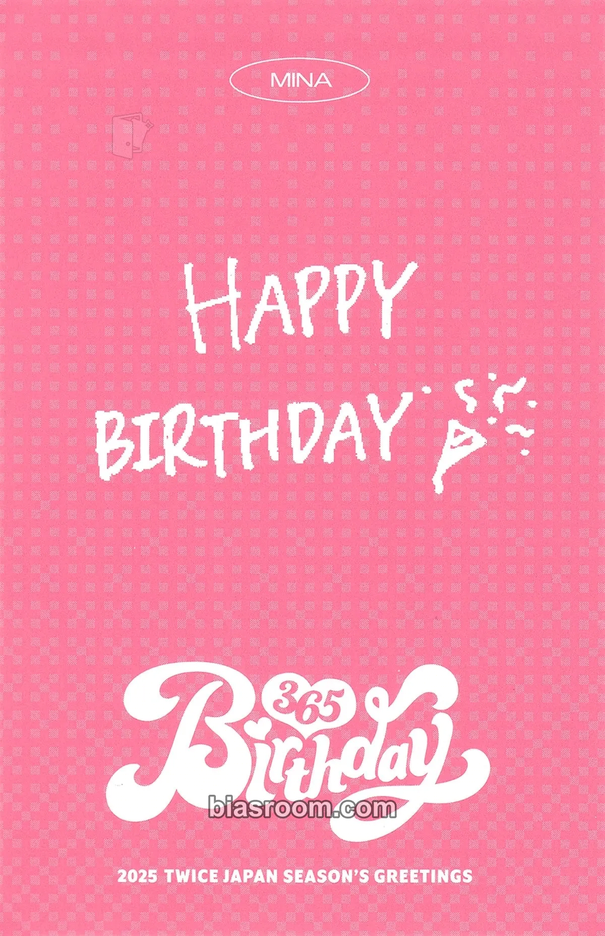 Mina 2025 Japan Season's Greetings [BIRTHDAY 365] Photocard