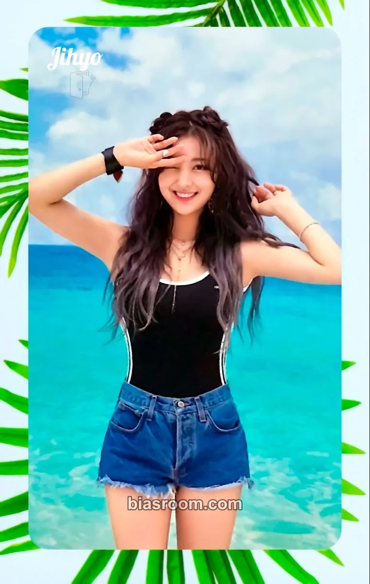 Jihyo Summer Nights Photocard - TWICE - TWICE K-pop photocard