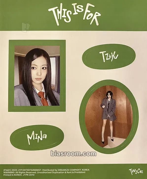 THIS IS FOR Photocard - TWICE - TWICE K-pop photocard