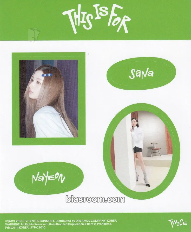 THIS IS FOR Photocard - TWICE - TWICE K-pop photocard