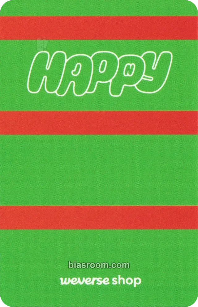 BTS - Jin - Happy Album solo album pre-order benefit weverse global back