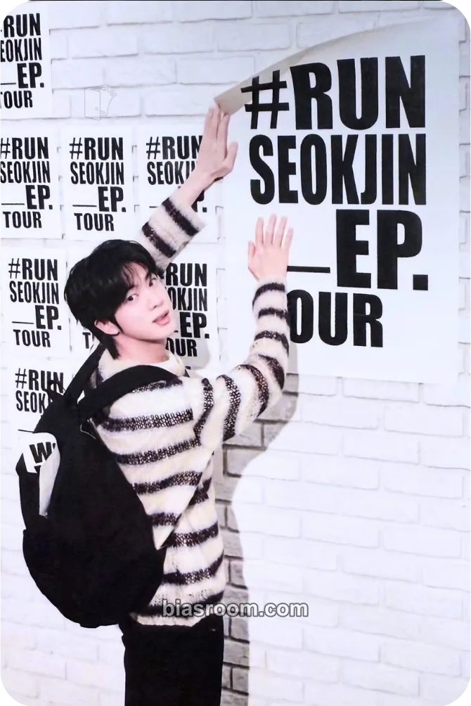 Jin #RunSeokjin_EP.Tour Photocard - BTS - BTS K-pop photocard
