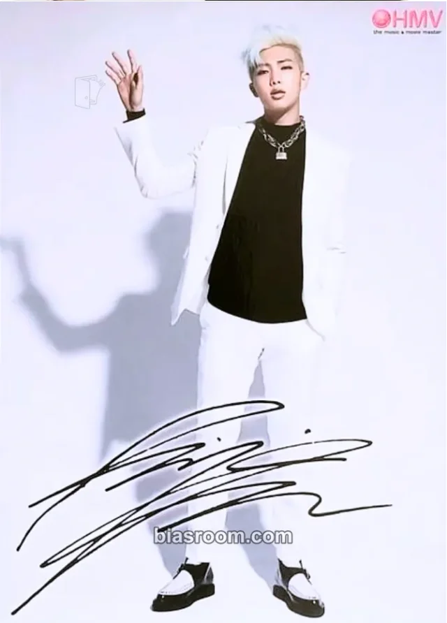 BTS - RM - Wake Up Album hmv postcard