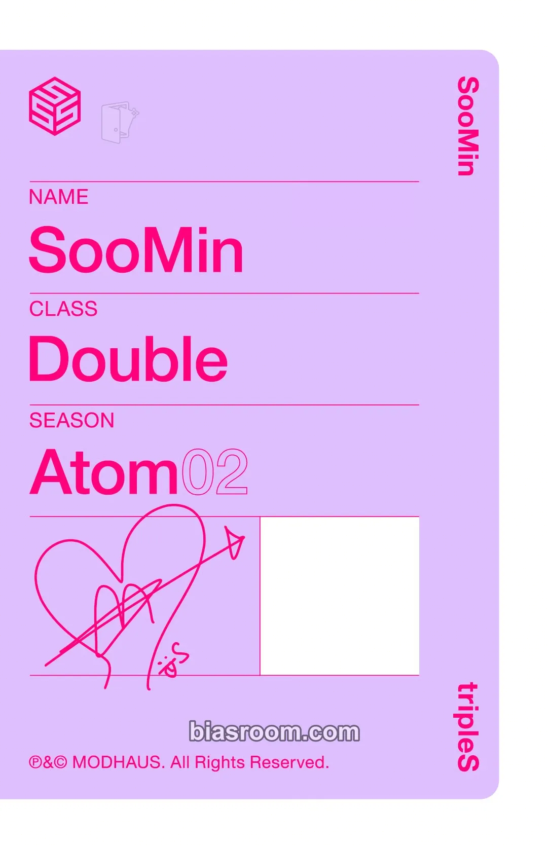 Soomin SecretHimitsuBimil Photocard - tripleS | Bias Room