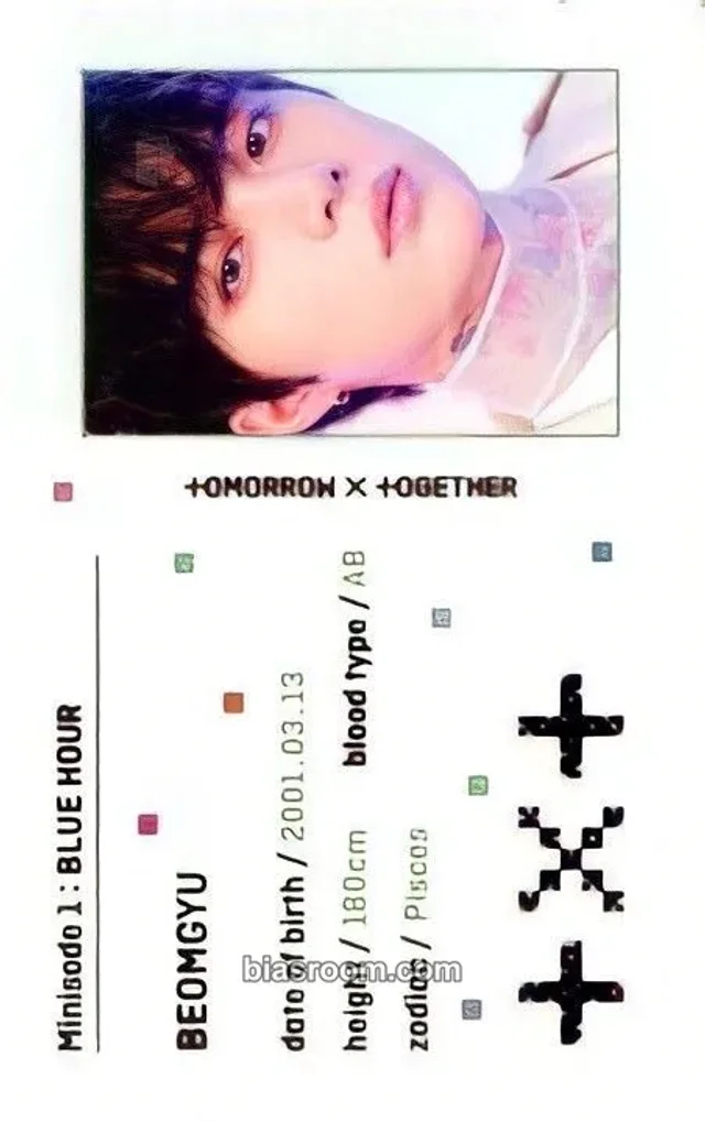 TOMORROW X TOGETHER - Beomgyu - Minisode 1: Blue Hour Album album inclusion vr ver.