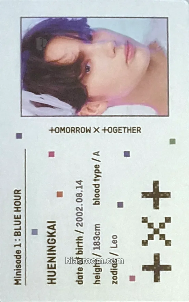TOMORROW X TOGETHER - Huening Kai - Minisode 1: Blue Hour Album album inclusion vr ver.