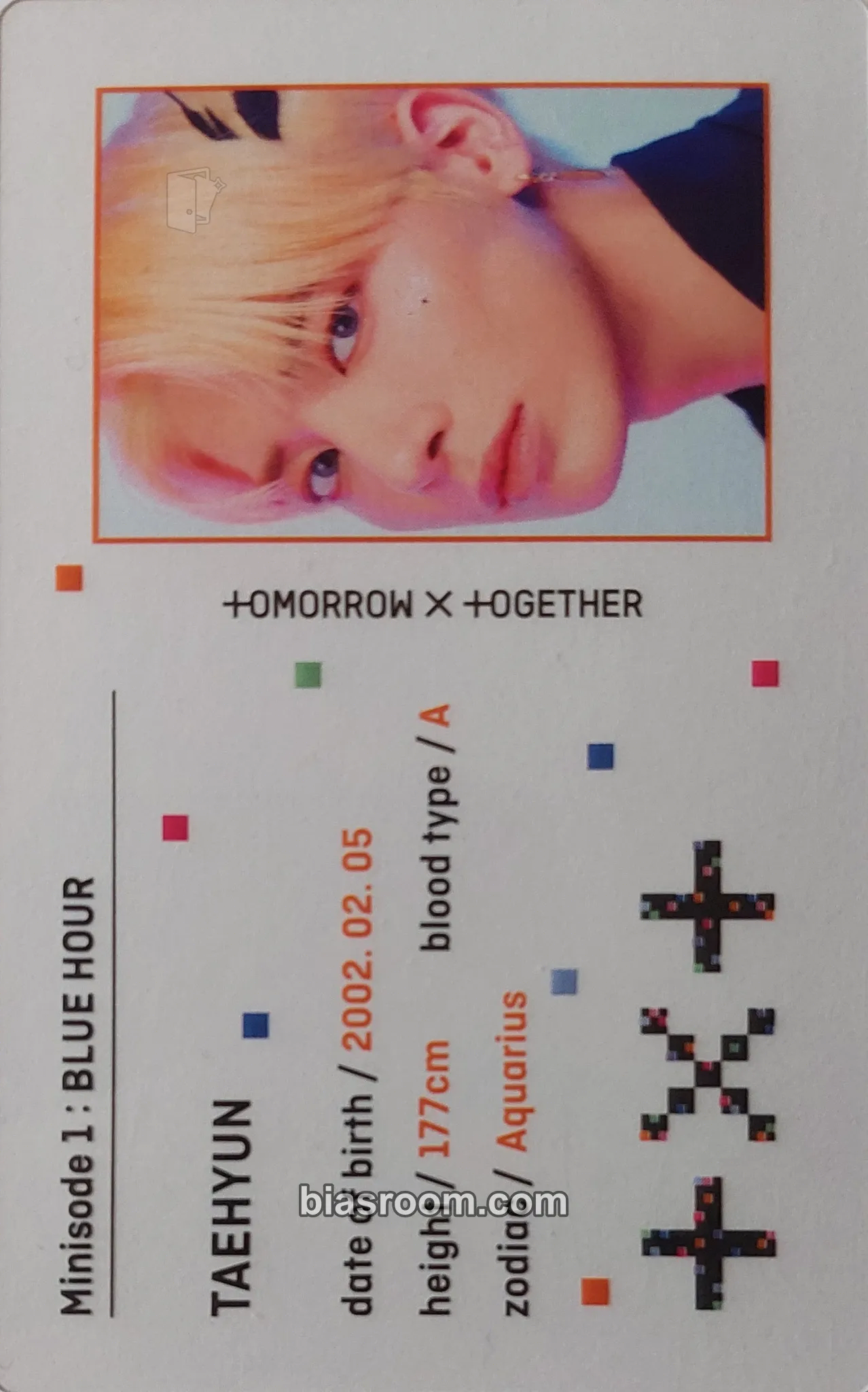 Taehyun Minisode 1: Blue Hour Photocard - TOMORROW X TOGETHER - TOMORROW X TOGETHER K-pop photocard