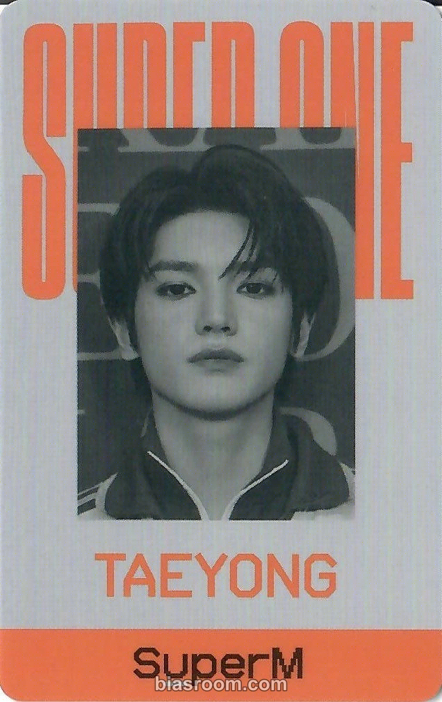 Taeyong Super One Photocard - SuperM - SuperM K-pop photocard