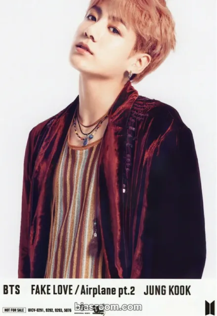 BTS - Jungkook - Fake Love / Airplane Pt. 2 Album universal music store pre-order benefit raw photo