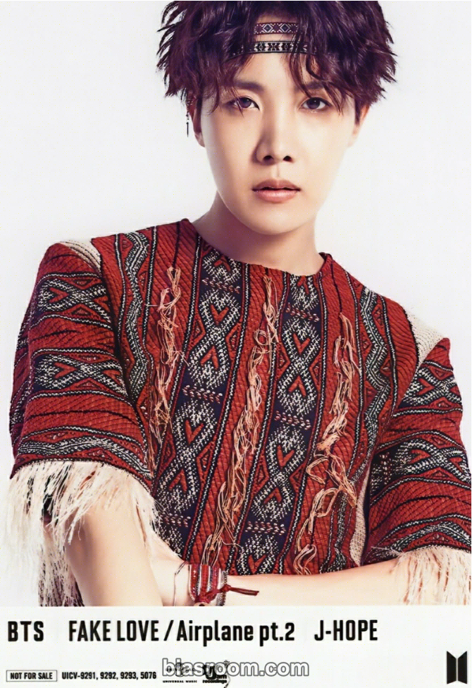 j-hope Fake Love / Airplane Pt. 2 Photocard - BTS - BTS K-pop photocard