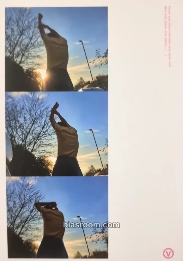 BTS - V - FRI(END)S Album merch postcard