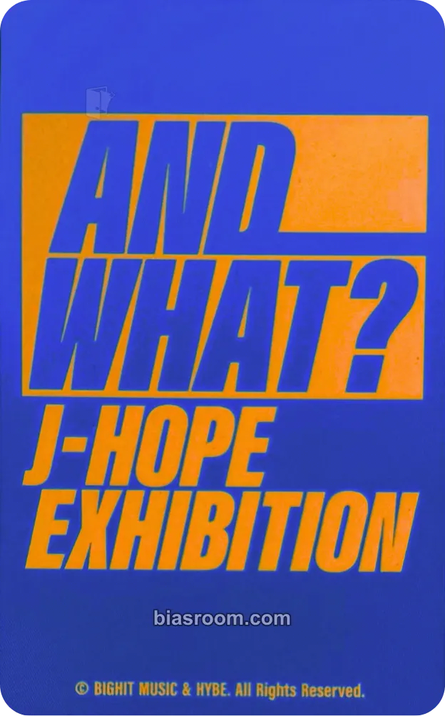 j-hope AND WHAT? Exhibition Photocard - BTS | Bias Room