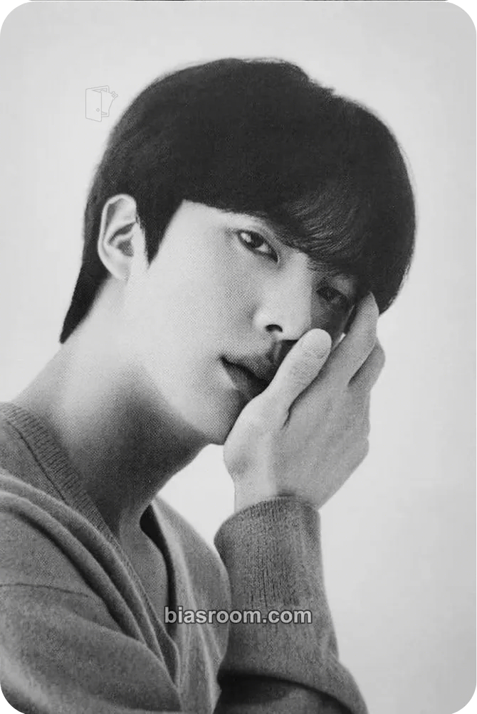 Jin MONOCHROME Photocard - BTS - BTS K-pop photocard