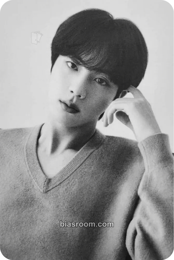 Jin MONOCHROME Photocard - BTS - BTS K-pop photocard