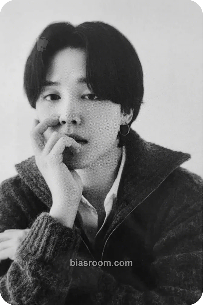 Jimin MONOCHROME Photocard - BTS - BTS K-pop photocard