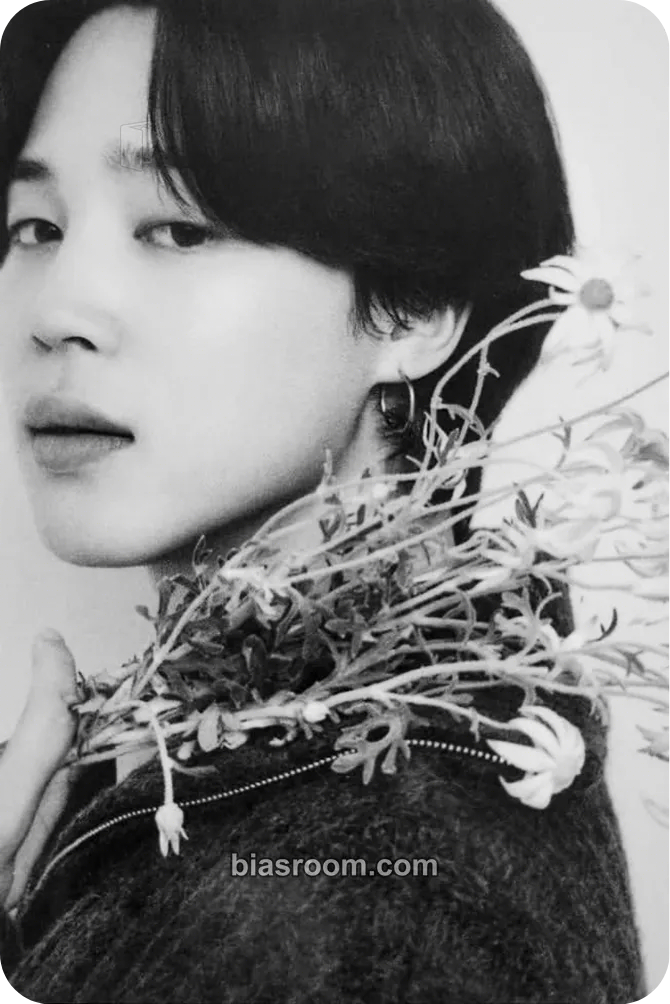 Jimin MONOCHROME Photocard - BTS - BTS K-pop photocard