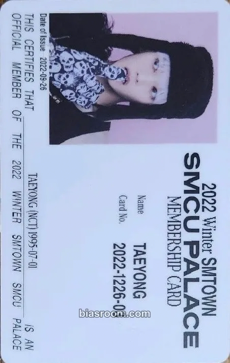 Taeyong 2022 Winter SMTOWN: SMCU PALACE Photocard - NCT - NCT K-pop photocard