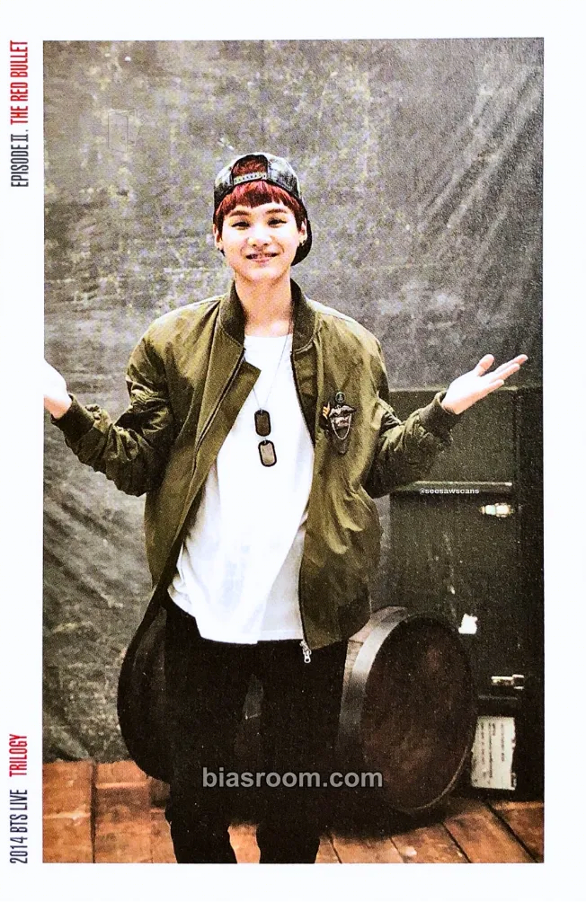 SUGA BTS Live Trilogy Episode II: The Red Bullet Photocard - BTS - BTS K-pop photocard