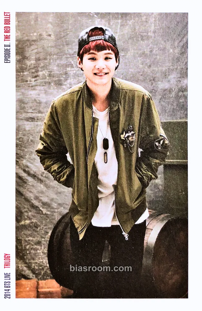 SUGA BTS Live Trilogy Episode II: The Red Bullet Photocard - BTS - BTS K-pop photocard
