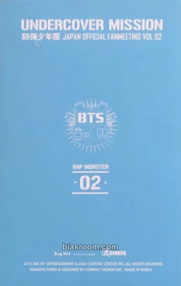 RM Japan Official Fanmeeting Vol.2 - Undercover Mission Photocard