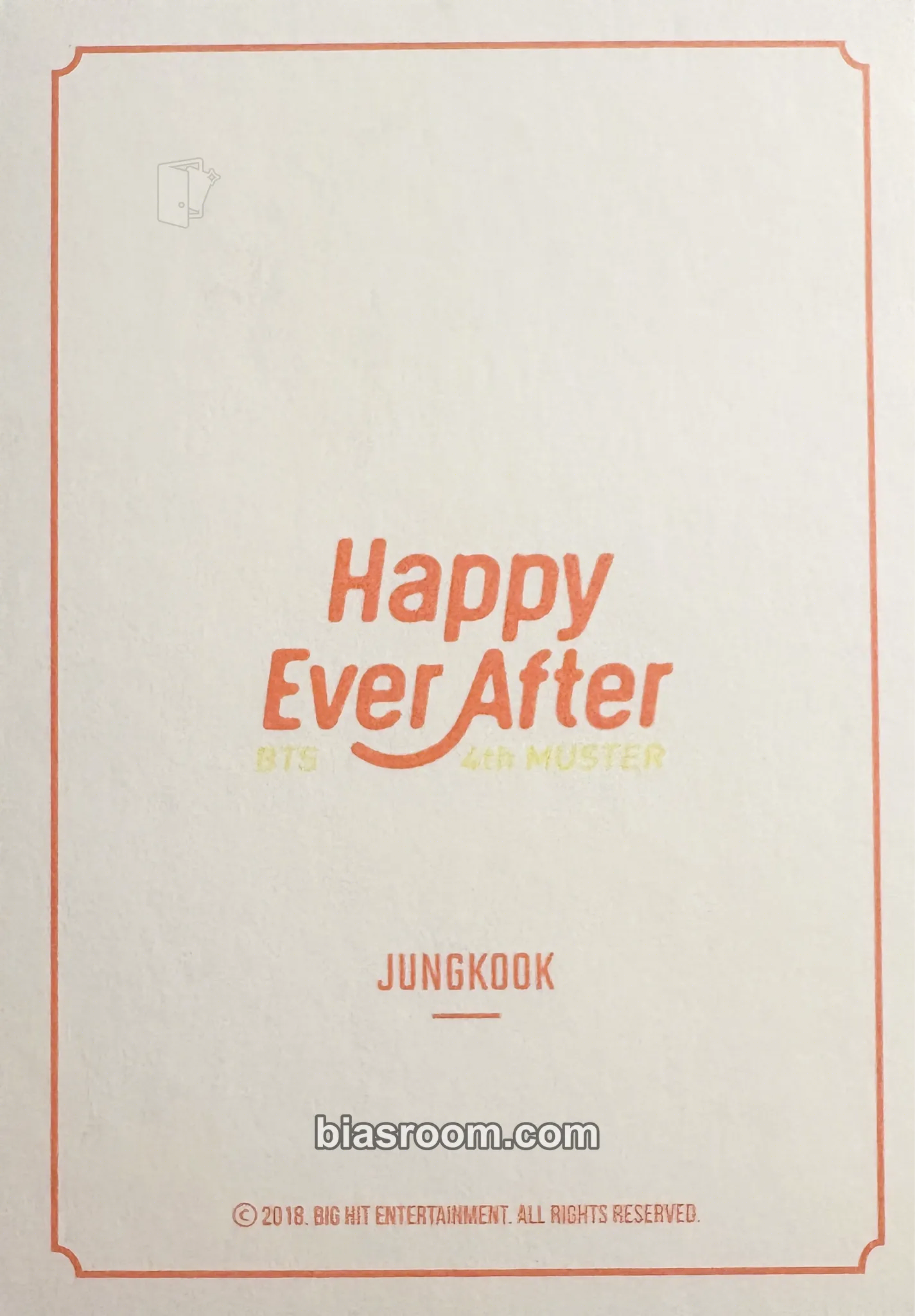 Jungkook 4th Muster - Happy Ever After Photocard - BTS | Bias Room