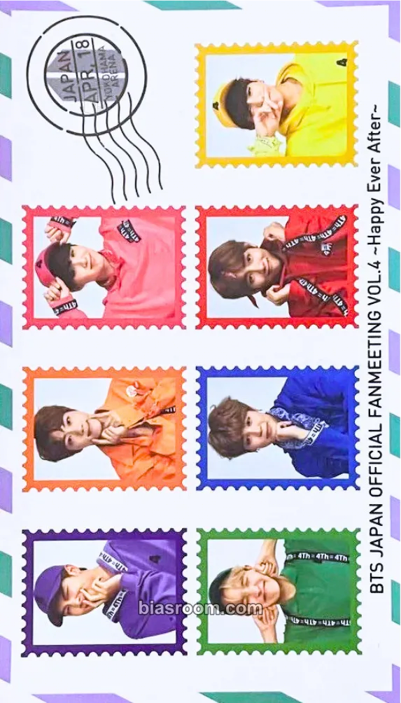 Japan Official Fanmeeting Vol.4 - Happy Ever After Photocard - BTS - BTS K-pop photocard