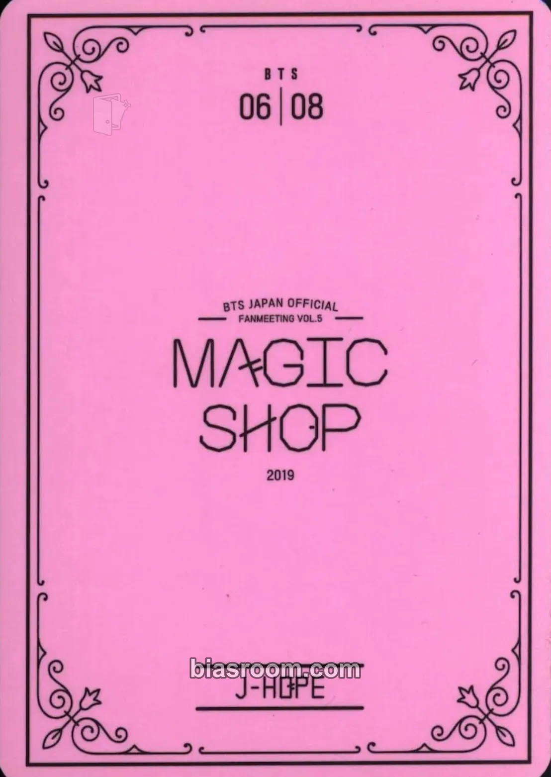 j-hope Japan Official Fanmeeting Vol.5 - Magic Shop Photocard