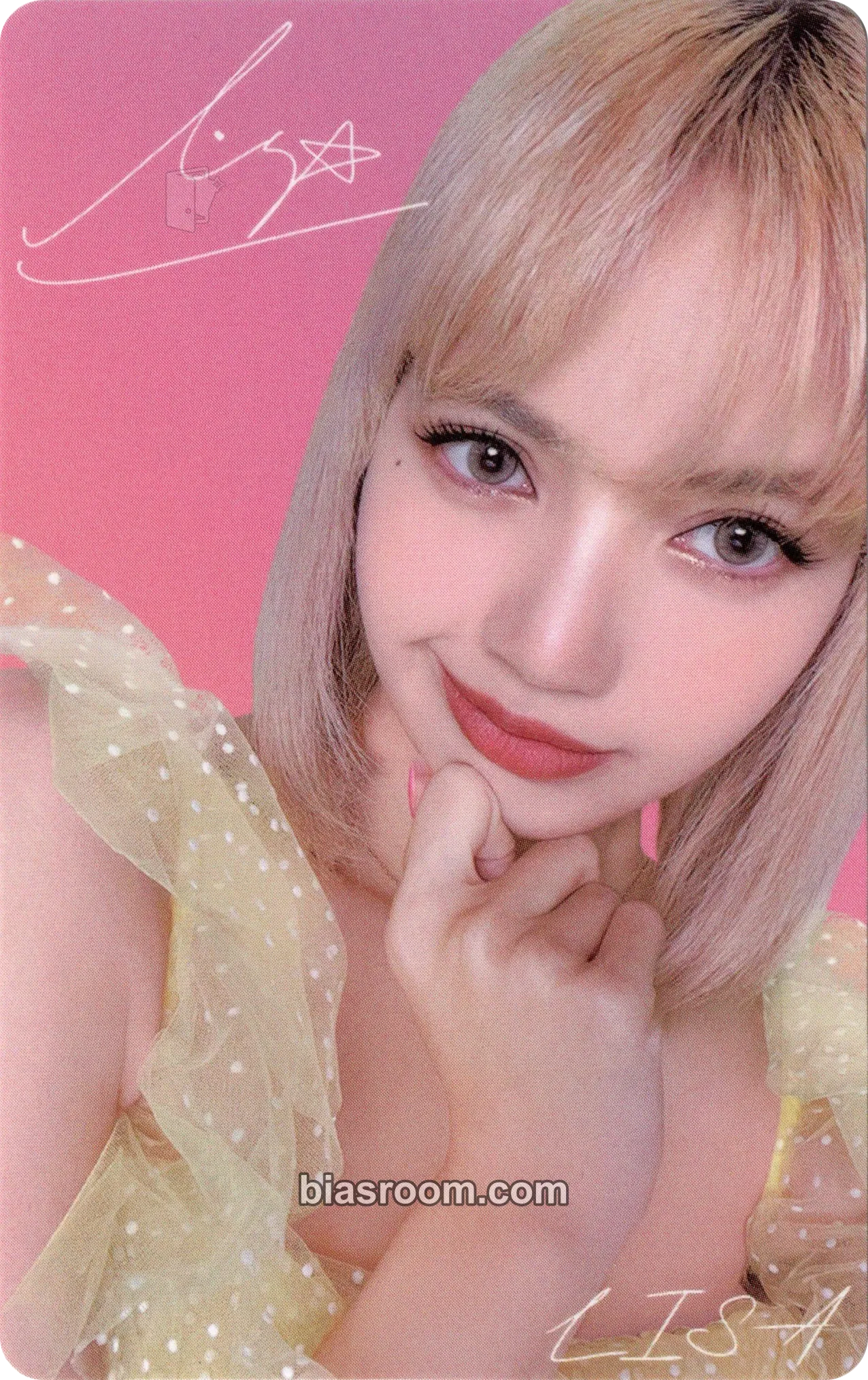 Lisa THE GIRLS (BLACKPINK THE GAME OST) Photocard - BLACKPINK - BLACKPINK K-pop photocard