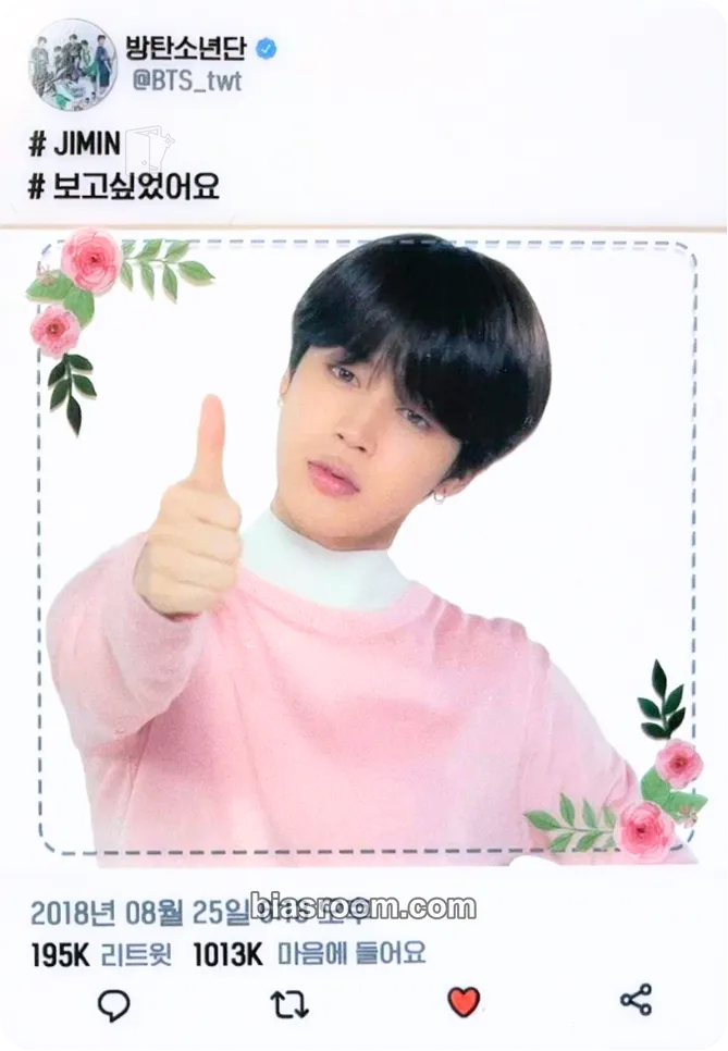 Jimin Love Yourself World Tour Photocard - BTS - BTS K-pop photocard