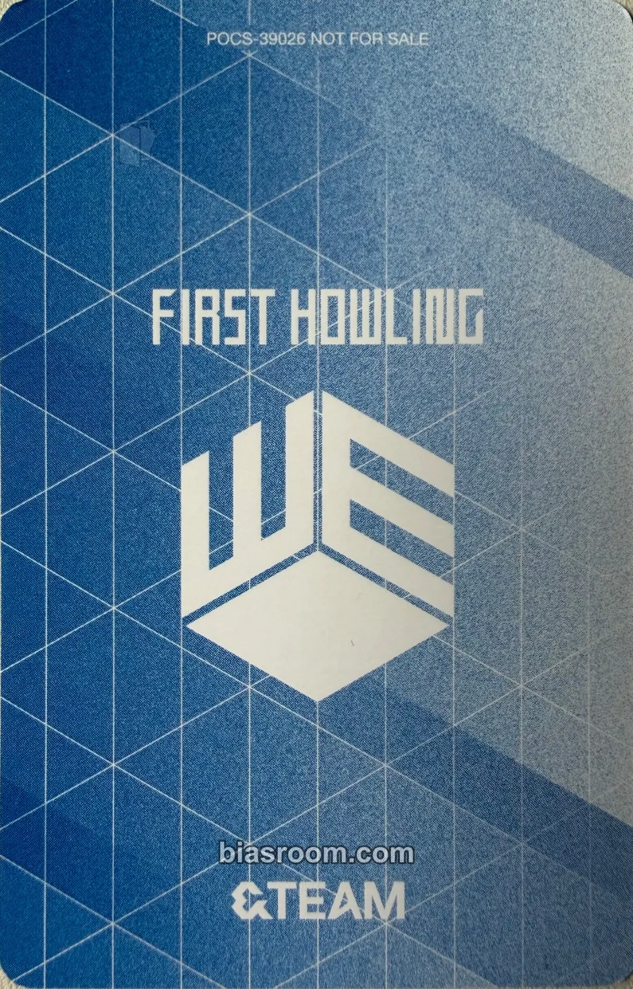 Nicholas First Howling : WE EP 小卡- &TEAM | Bias Room