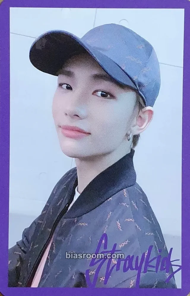 Stray Kids - Hyunjin - Clé 1: Miroh Album album photocard purple border ver.