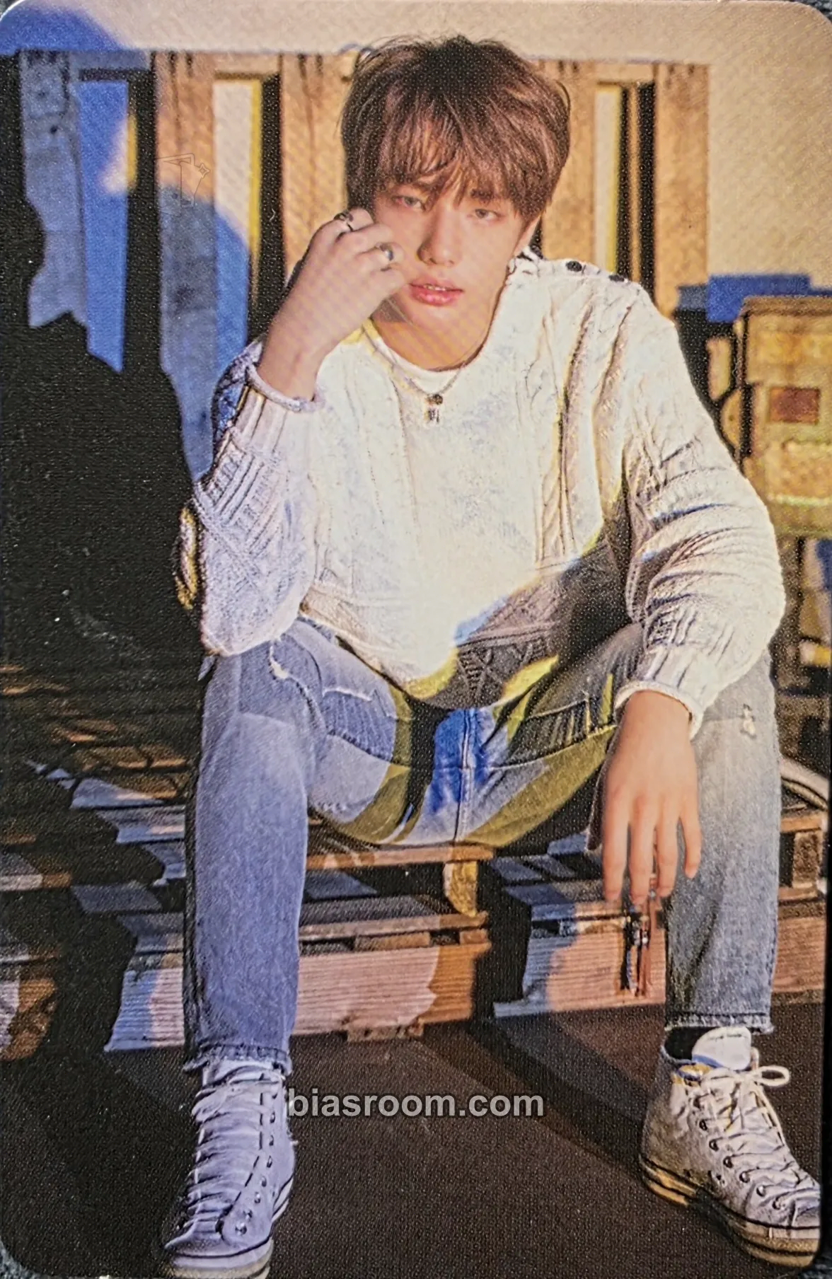Hyunjin Clé 2: Yellow Wood Photocard - Stray Kids - Stray Kids K-pop photocard