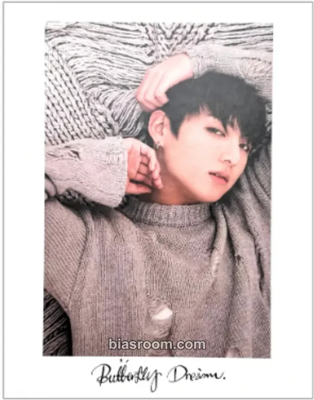 BTS - Jungkook - Butterfly Dream Exhibition Other raw photo premium postcard double-sided