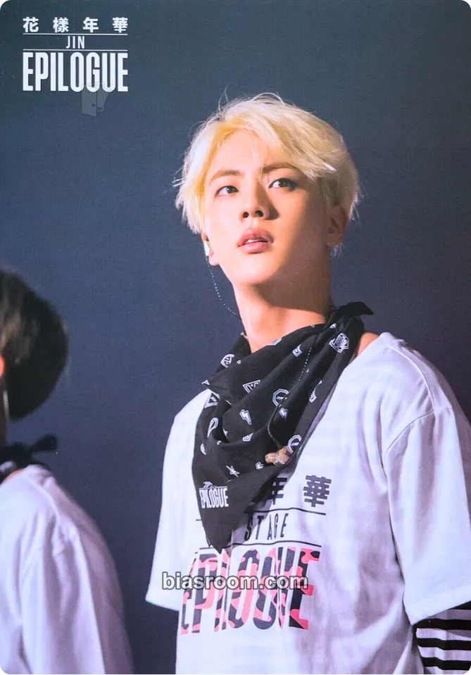 Jin 2016 HYYH On Stage Epilogue DVD & Bluray Photocard - BTS - BTS K-pop photocard