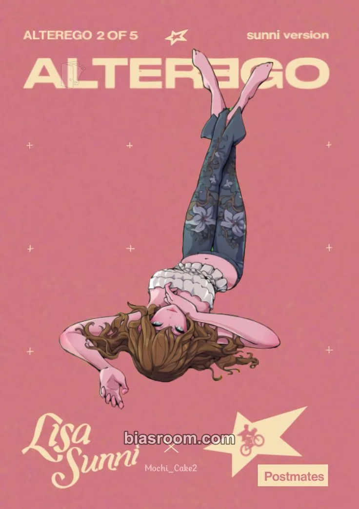 Lisa Lisa 'Alter Ego' Comic Photocard - BLACKPINK - BLACKPINK K-pop photocard