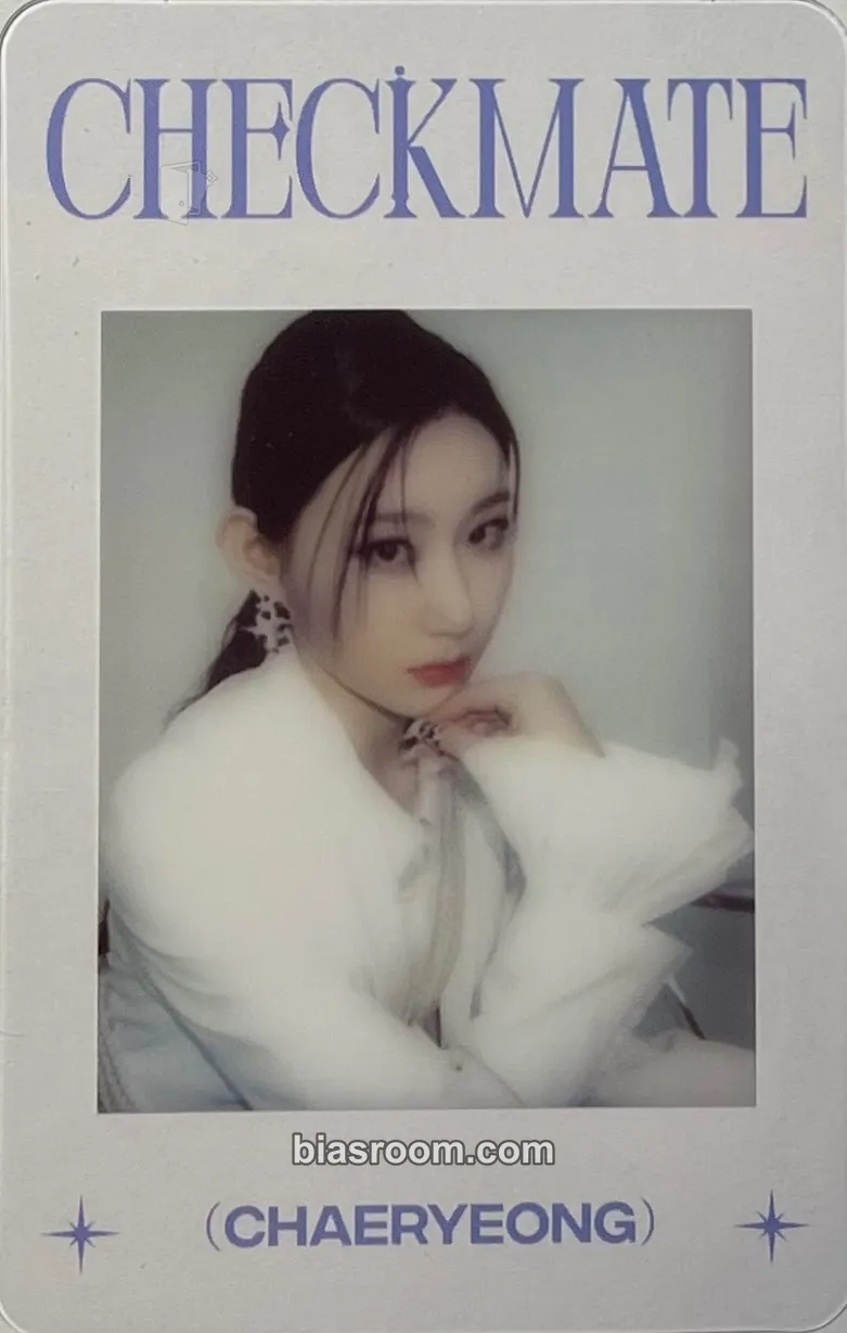 Chaeryeong CHECKMATE Photocard - ITZY - ITZY K-pop photocard