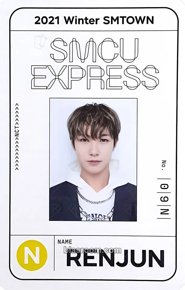 Renjun 2021 Winter SMTOWN: SMCU EXPRESS Photocard - NCT - NCT K-pop photocard