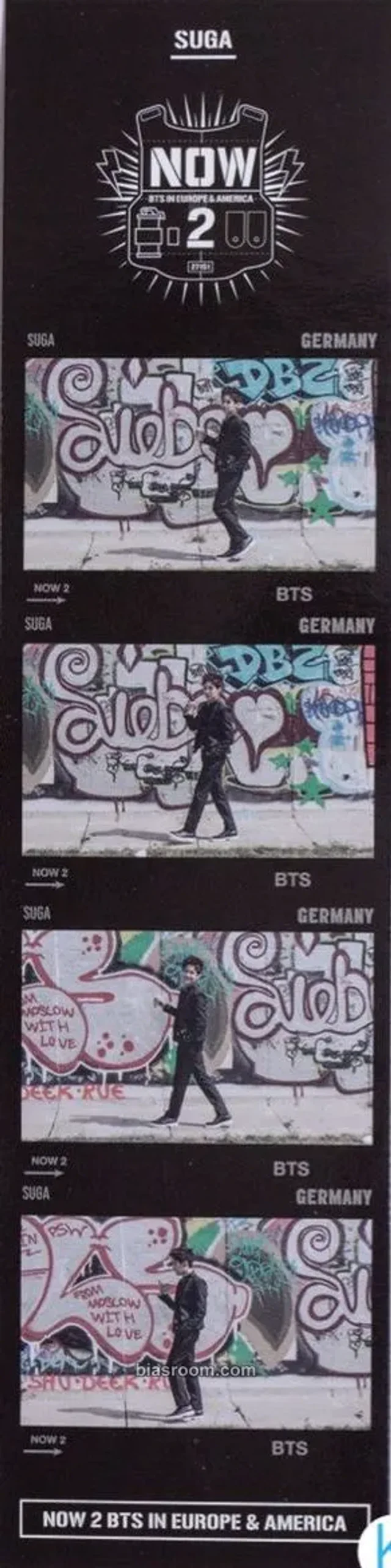 BTS - SUGA - NOW 2 (EU & USA) Other bookmark double-sided
