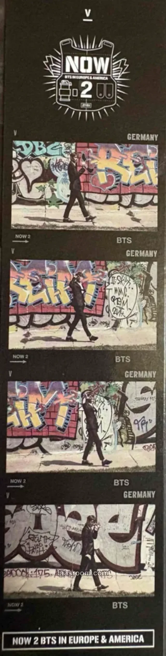 BTS - V - NOW 2 (EU & USA) Other bookmark double-sided