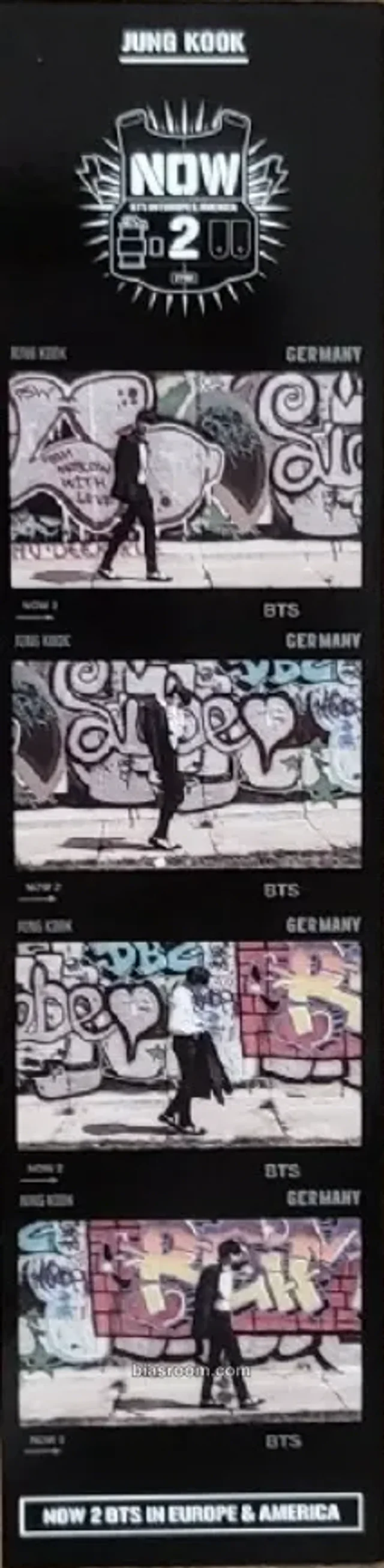 BTS - Jungkook - NOW 2 (EU & USA) Other bookmark double-sided