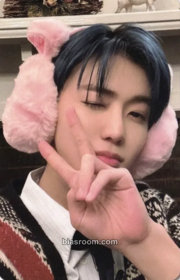 Jaemin Pink Christmas 2022 Photocard - NCT - NCT K-pop photocard