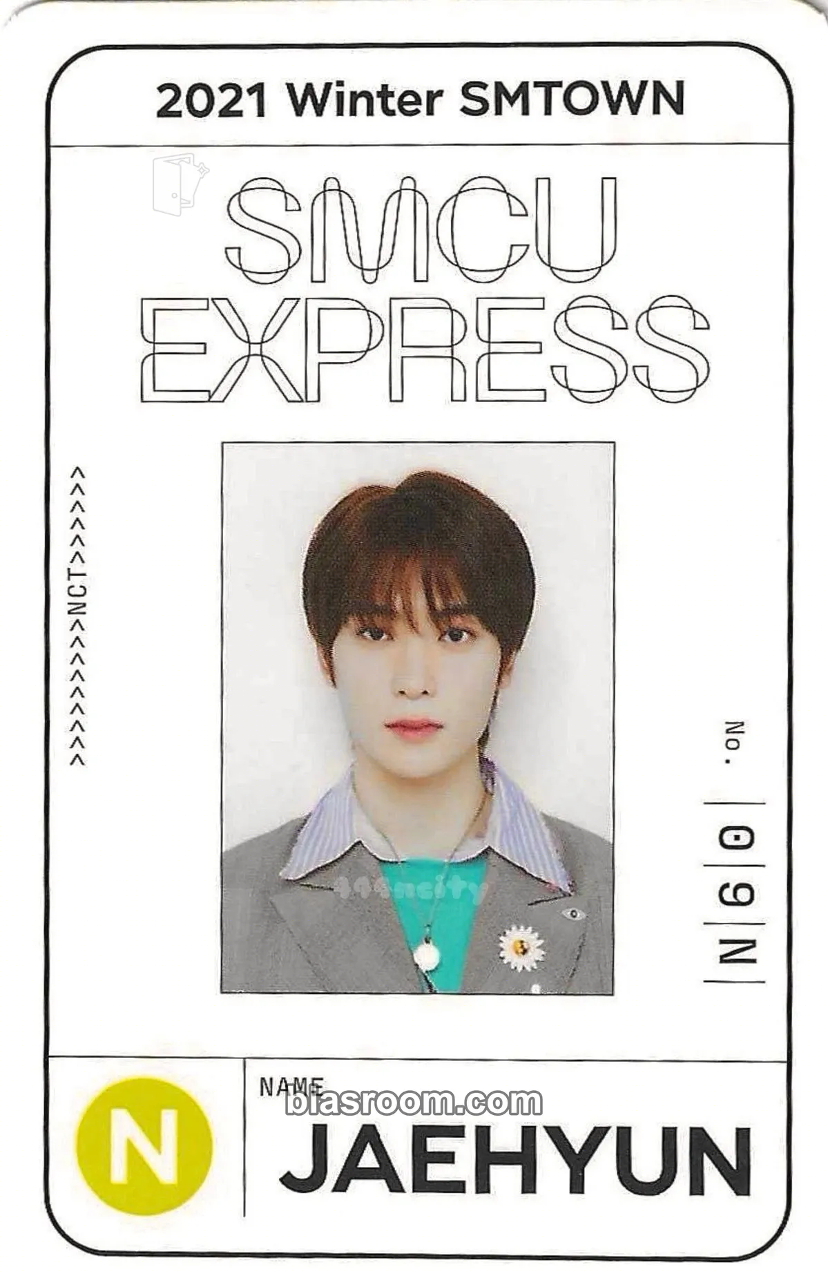 Jaehyun 2021 Winter SMTOWN: SMCU EXPRESS Photocard - NCT - NCT K-pop photocard