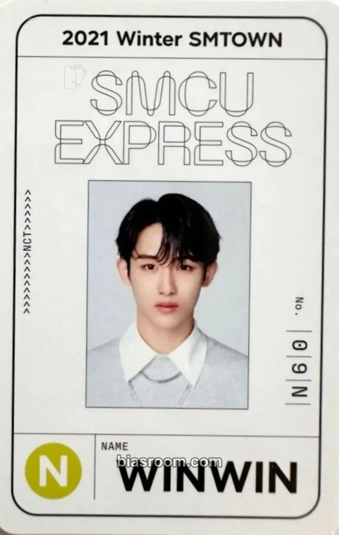 Winwin 2021 Winter SMTOWN: SMCU EXPRESS Photocard - NCT - NCT K-pop photocard